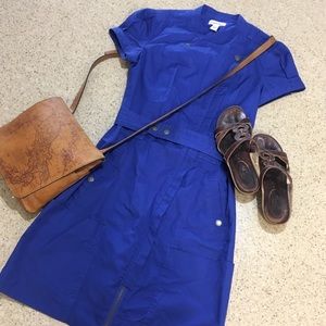 Calvin Klein blue cargo shirt dress!